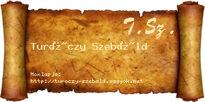 Turóczy Szebáld névjegykártya